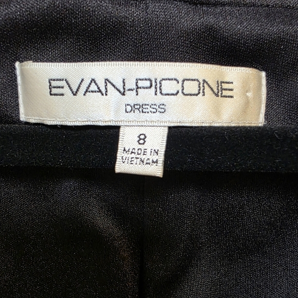 Evan Picone Black and White Midi Dress - Picture 3 of 3